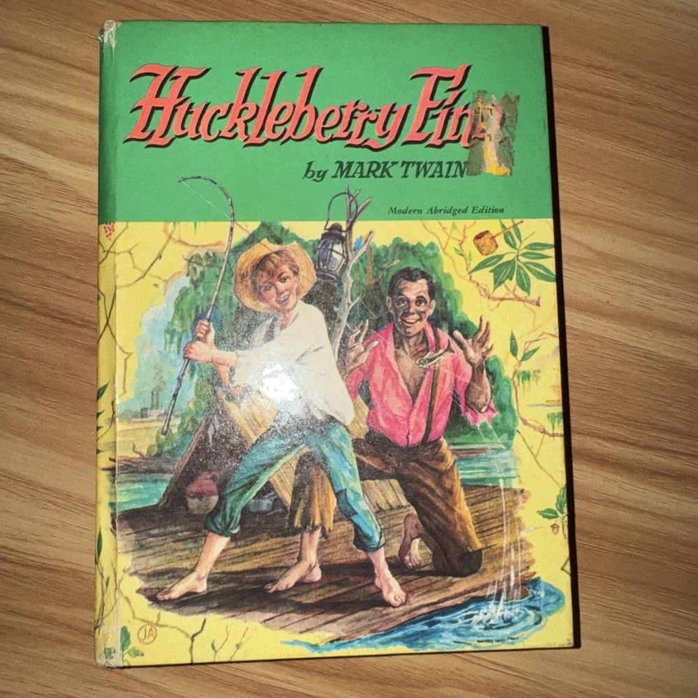 Mark Twain Huckleberry Finn Illustrated Abridged Edition Whitman Hardcover 1951